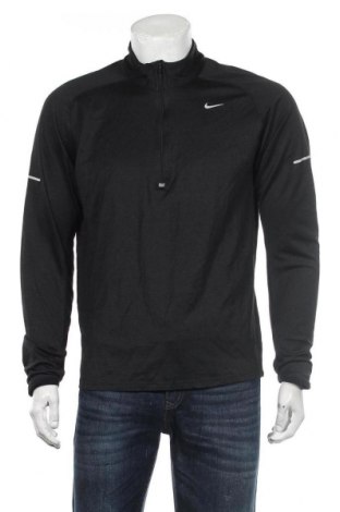 Мъжка спортна блуза Nike, Размер L, Цвят Черен, 59% полиестер, 41% вълна, Цена 39,90 лв.