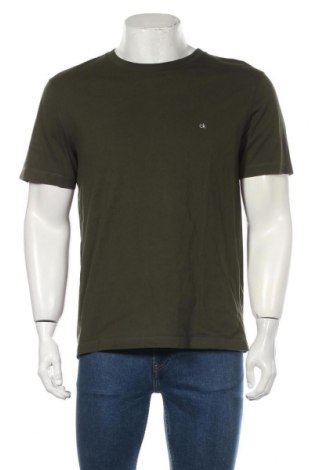 Ανδρικό t-shirt Calvin Klein, Μέγεθος L, Χρώμα Πράσινο, Βαμβάκι, Τιμή 22,27 €