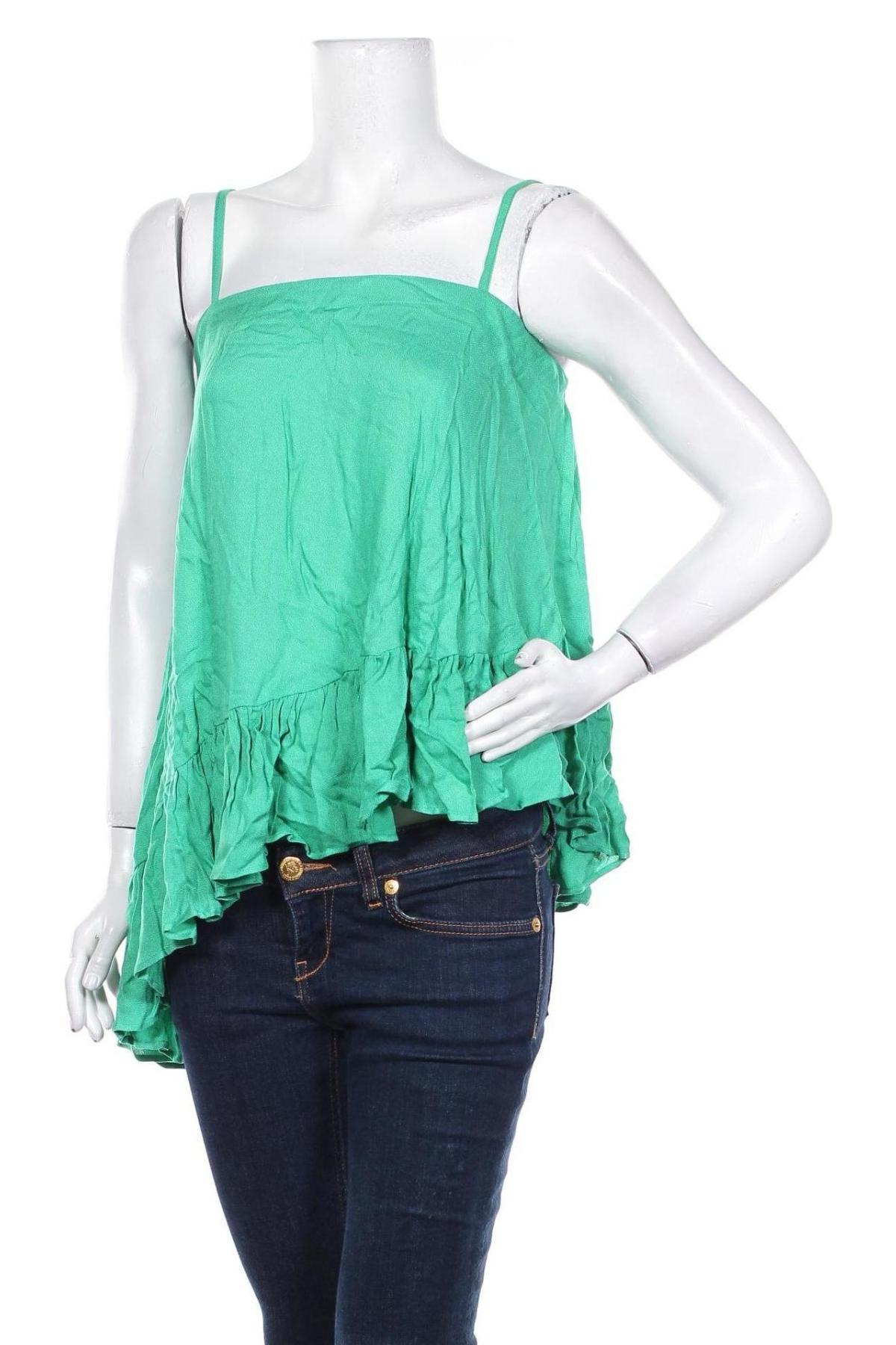 Γυναικείο αμάνικο μπλουζάκι BelAir, Μέγεθος S, Χρώμα Πράσινο, Βισκόζη, Τιμή 28,10 €