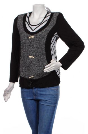 Γυναικεία μπλούζα Karin Herzog, Μέγεθος M, Χρώμα Μαύρο, 95% βισκόζη, 5% ελαστάνη, Τιμή 23,51 €