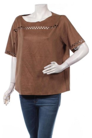 Γυναικεία μπλούζα Yessica, Μέγεθος XL, Χρώμα Καφέ, 95% πολυεστέρας, 5% ελαστάνη, Τιμή 12,99 €