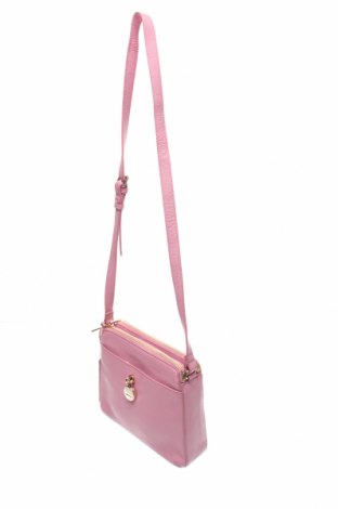 Дамска чанта Paul Costelloe, Цвят Розов, Естествена кожа, Цена 82,57 лв.