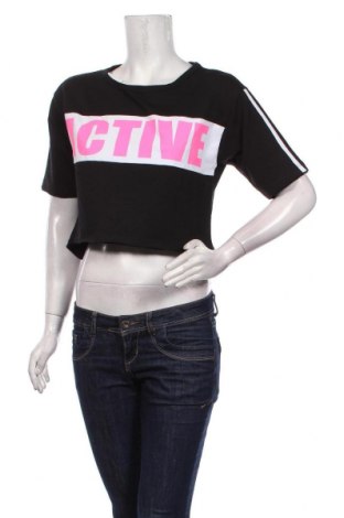 Γυναικείο t-shirt, Μέγεθος L, Χρώμα Μαύρο, 95% βαμβάκι, 5% ελαστάνη, Τιμή 7,05 €