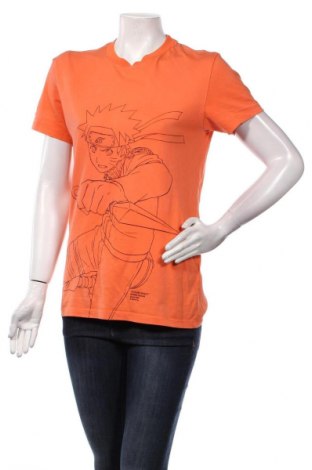 Γυναικείο t-shirt Bershka, Μέγεθος XS, Χρώμα Πορτοκαλί, Βαμβάκι, Τιμή 12,81 €