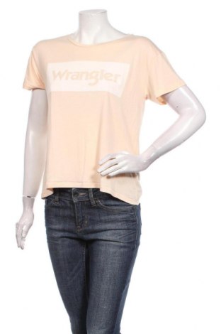 Γυναικείο t-shirt Wrangler, Μέγεθος S, Χρώμα Πορτοκαλί, 80% βισκόζη, 20% πολυεστέρας, Τιμή 14,11 €