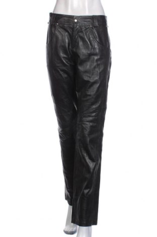 Pantaloni de piele pentru damă CKN Of Scandinavia, Mărime L, Culoare Negru, Piele naturală, Preț 115,13 Lei