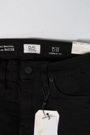 Γυναικείο παντελόνι Q/S by S.Oliver, Μέγεθος XXS, Χρώμα Μαύρο, 45% βισκόζη, 28% πολυεστέρας, 24% βαμβάκι, 3% ελαστάνη, Τιμή 28,66 €