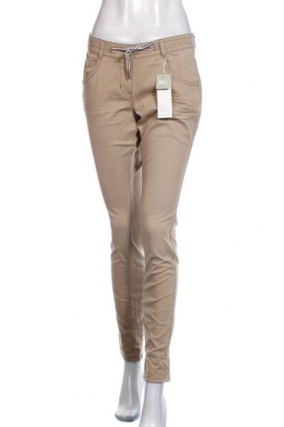 Pantaloni de femei Tom Tailor, Mărime S, Culoare Bej, 97% bumbac, 3% elastan, Preț 97,70 Lei