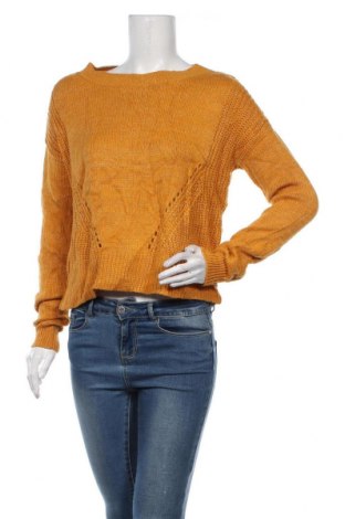 Дамски пуловер Aeropostale, Размер M, Цвят Жълт, 95% акрил, 5% други материали, Цена 27,00 лв.