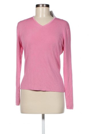 Дамски пуловер Andre Maurice, Размер L, Цвят Розов, 60% ацетат, 25% коприна, 15% полиамид, Цена 30,40 лв.