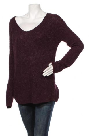 Дамски пуловер Anna, Размер M, Цвят Лилав, 90% памук, 7% полиестер, 3% други нишки, Цена 28,80 лв.