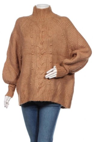 Дамски пуловер Ava & Viv, Размер XXL, Цвят Кафяв, 60% акрил, 40% полиамид, Цена 36,00 лв.