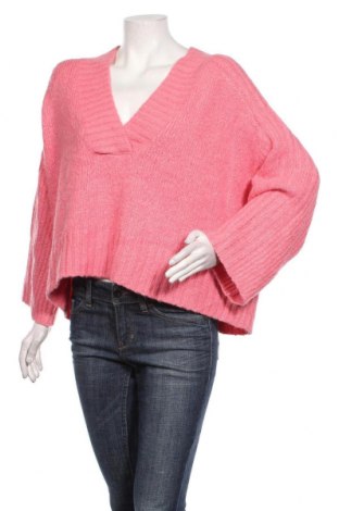 Дамски пуловер H&M L.O.G.G., Размер M, Цвят Розов, Цена 26,50 лв.