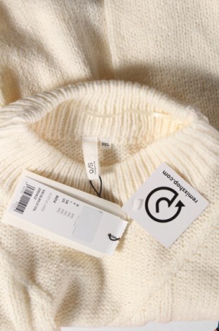Γυναικείο πουλόβερ Q/S by S.Oliver, Μέγεθος XXL, Χρώμα Λευκό, Τιμή 42,99 €