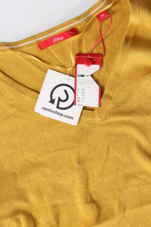 Дамски пуловер S.Oliver, Размер S, Цвят Жълт, Цена 55,60 лв.