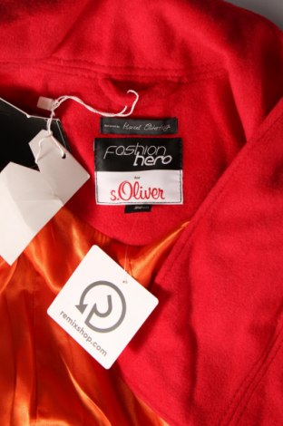 Γυναικείο παλτό Fashion hero by S.Oliver, Μέγεθος XS, Χρώμα Κόκκινο, Τιμή 231,44 €