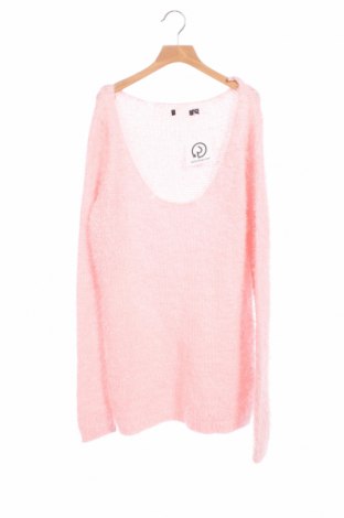 Детски пуловер, Размер 13-14y/ 164-168 см, Цвят Розов, Акрил, Цена 7,20 лв.