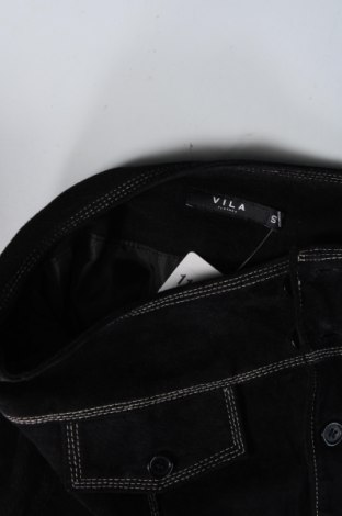 Δερμάτινη φούστα Vila, Μέγεθος S, Χρώμα Μαύρο, Τιμή 3,53 €