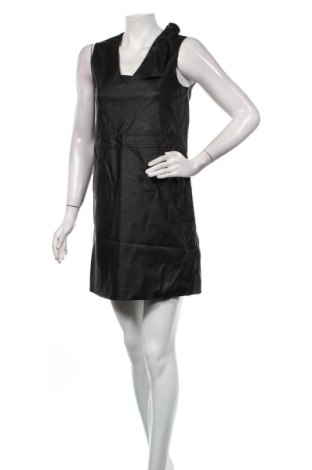 Кожена рокля Atos Lombardini, Размер S, Цвят Черен, Еко кожа, Цена 67,90 лв.