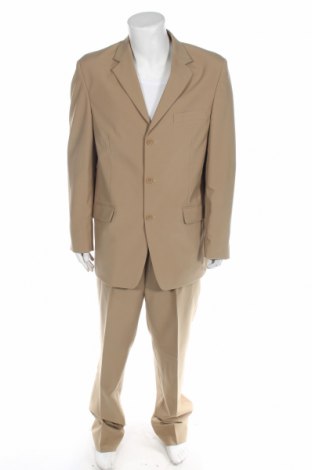 Мъжки костюм, Размер L, Цвят Бежов, Полиестер, Цена 113,00 лв.