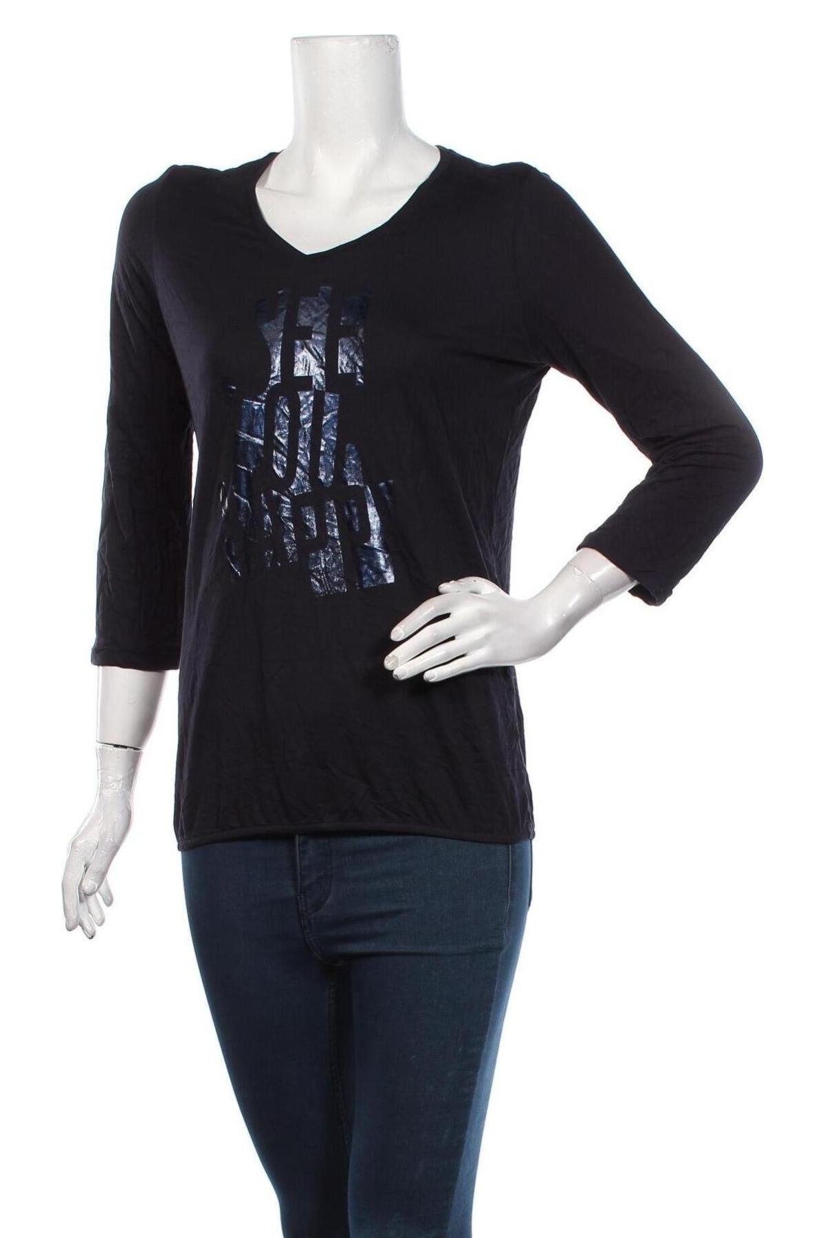 Γυναικεία μπλούζα Comma,, Μέγεθος XS, Χρώμα Μπλέ, Βισκόζη, Τιμή 22,48 €