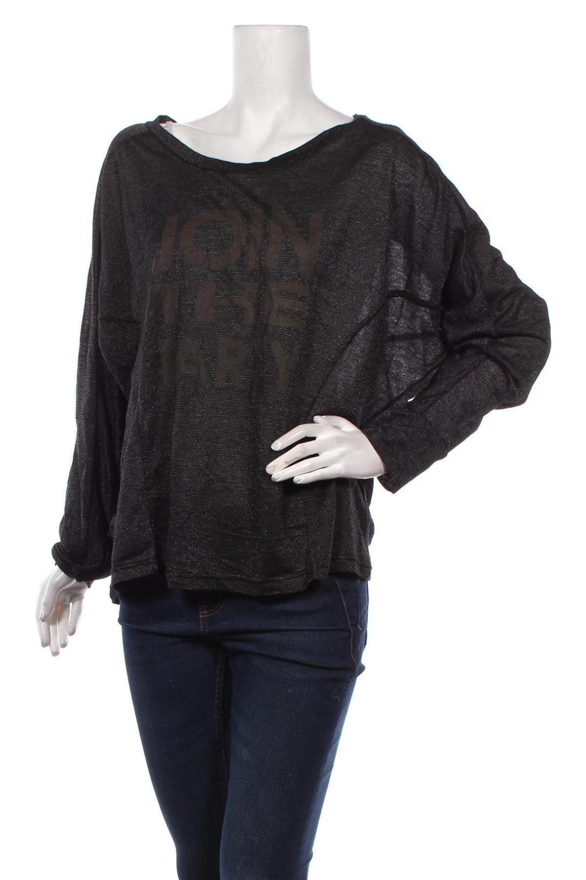 Γυναικεία μπλούζα Crazy World, Μέγεθος L, Χρώμα Μαύρο, Τιμή 21,65 €