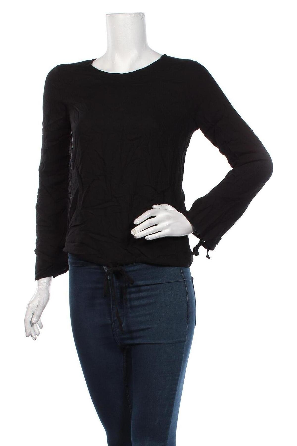 Γυναικεία μπλούζα Get it on by S.Oliver, Μέγεθος XS, Χρώμα Μαύρο, Βισκόζη, Τιμή 15,14 €
