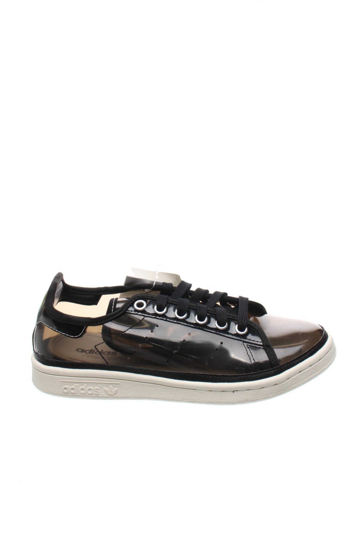 Дамски обувки Adidas & Stan Smith, Размер 37, Цвят Черен, Полиуретан, еко кожа, Цена 69,65 лв.