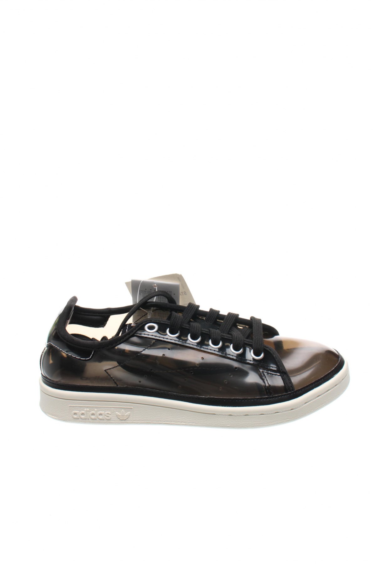 Дамски обувки Adidas & Stan Smith, Размер 36, Цвят Черен, Полиуретан, еко кожа, Цена 69,65 лв.