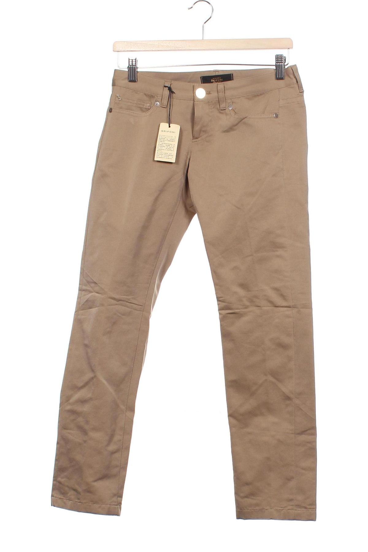 Pantaloni de femei Mauro Grifoni, Mărime S, Culoare Bej, Preț 256,58 Lei