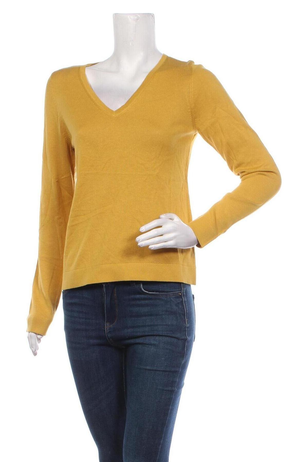 Дамски пуловер S.Oliver, Размер S, Цвят Жълт, Цена 55,60 лв.
