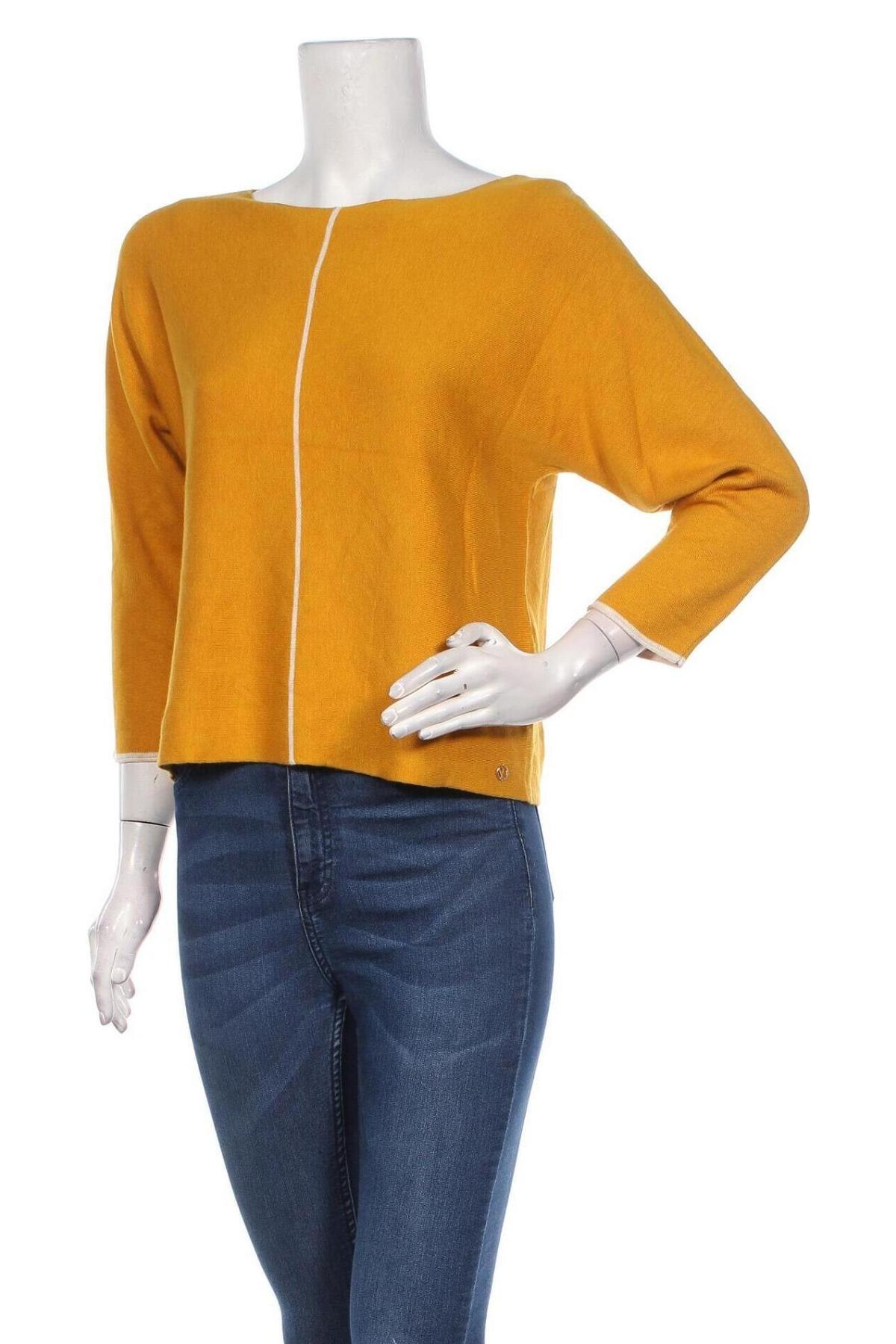 Дамски пуловер S.Oliver, Размер XS, Цвят Жълт, Цена 55,60 лв.