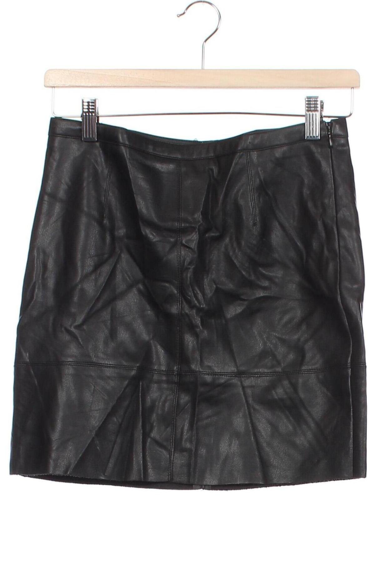 Kožená sukňa  Cubus, Veľkosť XS, Farba Čierna, Cena  21,55 €
