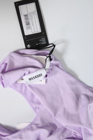 Дамска блуза - боди Weekday, Размер M, Цвят Лилав, Цена 8,40 лв.