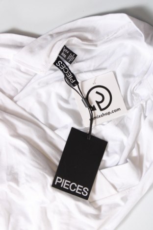 Γυναικεία μπλούζα Pieces, Μέγεθος XL, Χρώμα Λευκό, Τιμή 7,42 €