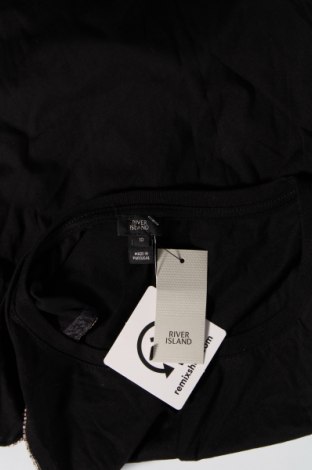 Γυναικεία μπλούζα River Island, Μέγεθος S, Χρώμα Μαύρο, Τιμή 8,16 €