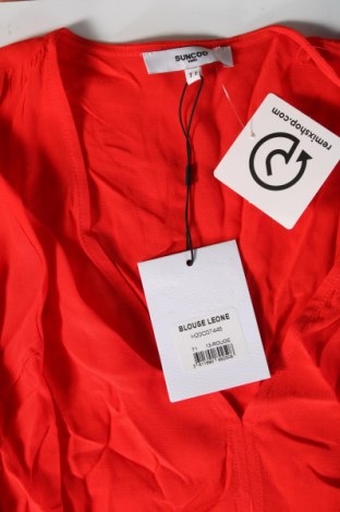 Γυναικεία μπλούζα SUNCOO, Μέγεθος S, Χρώμα Κόκκινο, Τιμή 11,04 €