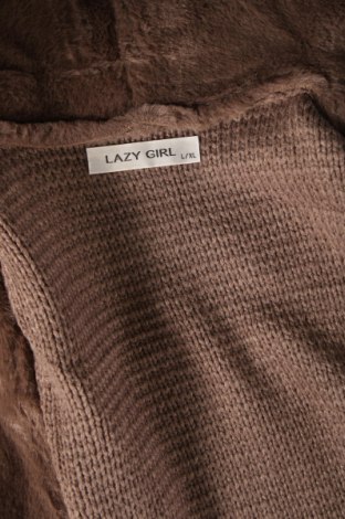 Дамска жилетка Lazy Girl, Размер L, Цвят Кафяв, Цена 4,76 лв.