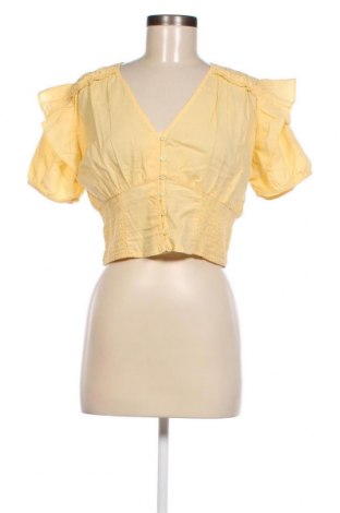 Γυναικείο πουκάμισο Naf Naf, Μέγεθος M, Χρώμα Κίτρινο, Τιμή 7,05 €