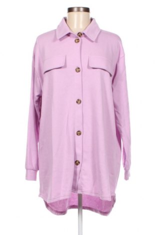 Γυναικείο πουκάμισο Pieces, Μέγεθος L, Χρώμα Βιολετί, Τιμή 15,26 €