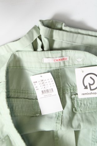 Дамски къс панталон Camaieu, Размер M, Цвят Зелен, Цена 13,02 лв.