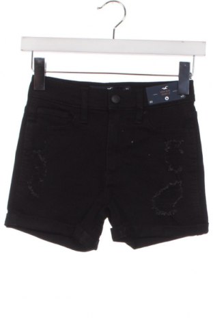 Дамски къс панталон Hollister, Размер XXS, Цвят Черен, Цена 11,52 лв.