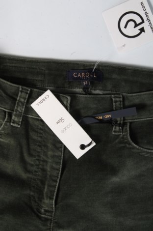 Γυναικείο παντελόνι Caroll, Μέγεθος XS, Χρώμα Πράσινο, Τιμή 7,53 €
