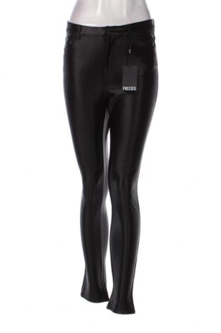 Γυναικείο παντελόνι Pieces, Μέγεθος S, Χρώμα Μαύρο, Τιμή 5,57 €