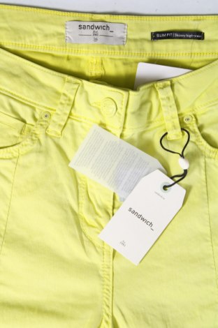 Γυναικείο παντελόνι Sandwich_, Μέγεθος S, Χρώμα Κίτρινο, Τιμή 9,03 €