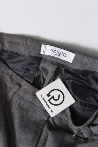 Γυναικείο παντελόνι Violeta by Mango, Μέγεθος XL, Χρώμα Γκρί, Τιμή 14,85 €