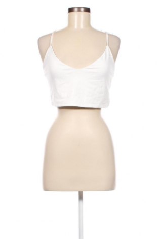 Γυναικείο αμάνικο μπλουζάκι Bershka, Μέγεθος XL, Χρώμα Λευκό, Τιμή 5,84 €