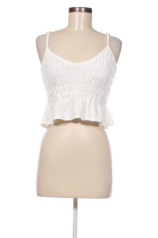 Γυναικείο αμάνικο μπλουζάκι Bershka, Μέγεθος M, Χρώμα Λευκό, Τιμή 5,09 €