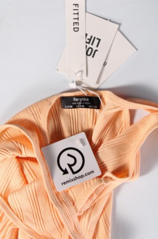 Γυναικείο αμάνικο μπλουζάκι Bershka, Μέγεθος M, Χρώμα Πορτοκαλί, Τιμή 3,25 €