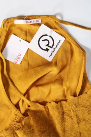 Γυναικείο αμάνικο μπλουζάκι Camaieu, Μέγεθος M, Χρώμα Κίτρινο, Τιμή 3,25 €